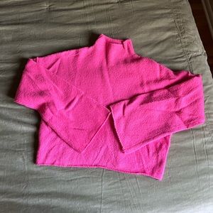 Lulus | Pink Bell Sleeve Sweater